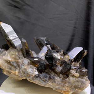 CỤM TINH THỂ THẠCH ANH KHÓI - SMOKY QUARTZ, KT: 27x19cm, KL: 4.665kg