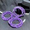 Vòng Chuỗi 3 quấn Dream Amethyst - Thạch Anh Tím vân size 6mm | CADA DECOR