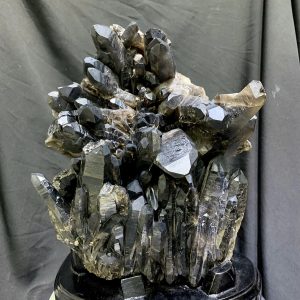 CỤM TINH THỂ THẠCH ANH KHÓI - SMOKY QUARTZ, KT: 33x22cm, KL: 8.9kg