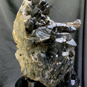 CỤM TINH THỂ THẠCH ANH KHÓI - SMOKY QUARTZ, KT: 33x22cm, KL: 8.9kg
