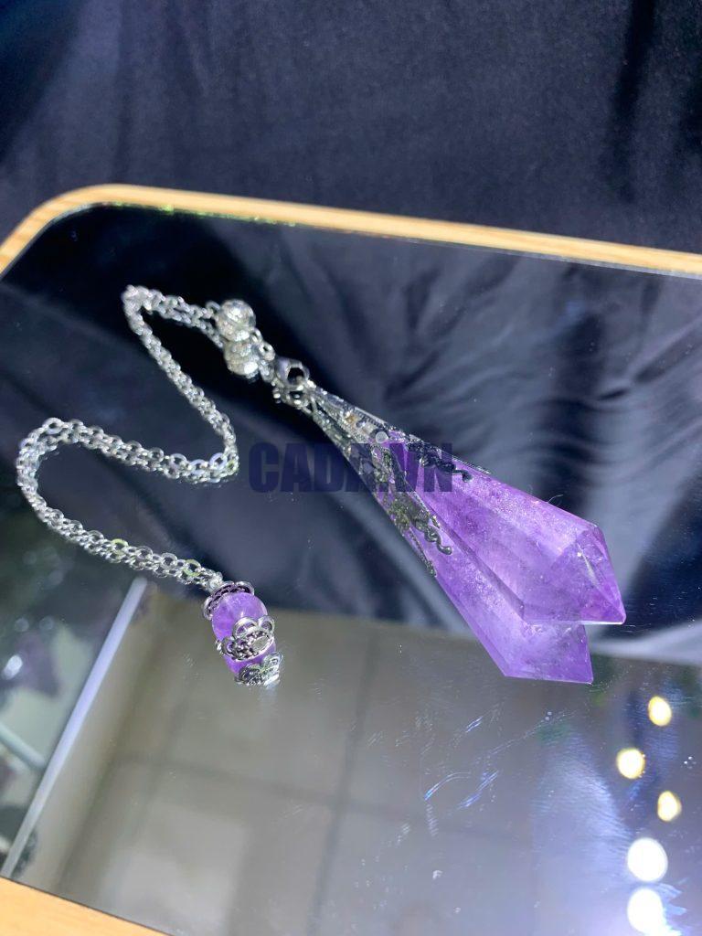 Con Lắc Cảm Xạ Thạch Anh Tím - Amethyst | CADA DECOR