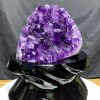 Thạch Anh Tím Urruguay - Amethyst kèm đế gỗ KT: 19x12cm - KL: 1.438kg