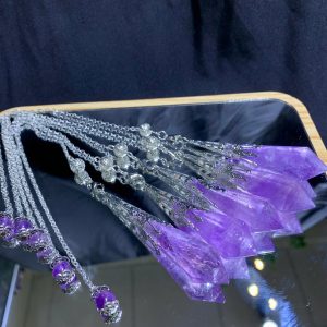Con Lắc Cảm Xạ Thạch Anh Tím - Amethyst | CADA DECOR