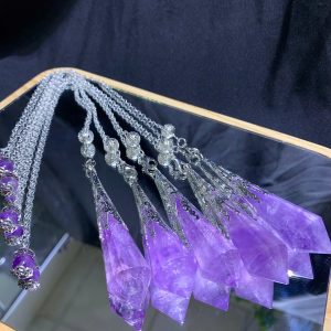 Con Lắc Cảm Xạ Thạch Anh Tím - Amethyst | CADA DECOR