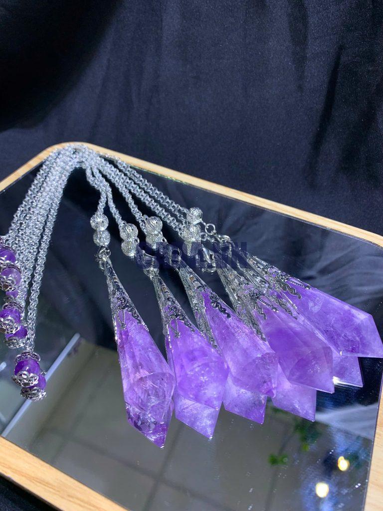 Con Lắc Cảm Xạ Thạch Anh Tím - Amethyst | CADA DECOR
