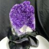 Thạch Anh Tím - Amethyst kèm đế gỗ KT: 21x11.5cm - KL: 1.87kg