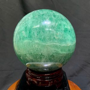 Bi Cầu Fluorite Xanh - Green Fluorite, ĐK: 13.3cm, KL: 3.85kg