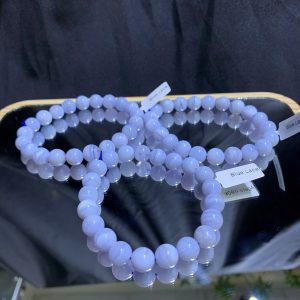 Vòng tay Blue Lace Agate size 9mm | CADA DECOR