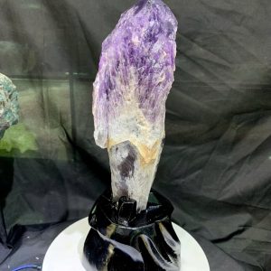 Thạch Anh Tím biến thể tháp - Bahia Amethyst KT: 36x11cm - KL: 2.525kg