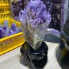 Thạch Anh Tím biến thể tháp - Bahia Amethyst KT: 34x12cm - KL: 3.23kg