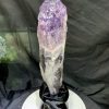 Thạch Anh Tím biến thể tháp - Bahia Amethyst KT: 38.5x7.5cm - KL: 1.545kg