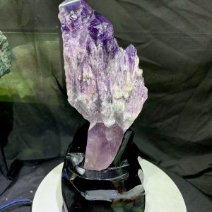Thạch Anh Tím biến thể tháp - Bahia Amethyst KT: 30x11cm - KL: 1.605kg
