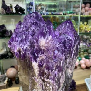 Thạch Anh Tím biến thể tháp - Bahia Amethyst KT: 47x20cm - KL: 9.82kg