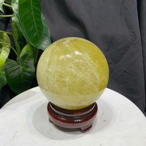 BI CẦU THẠCH ANH VÀNG, ĐK: 10cm – KL: 1.364kg