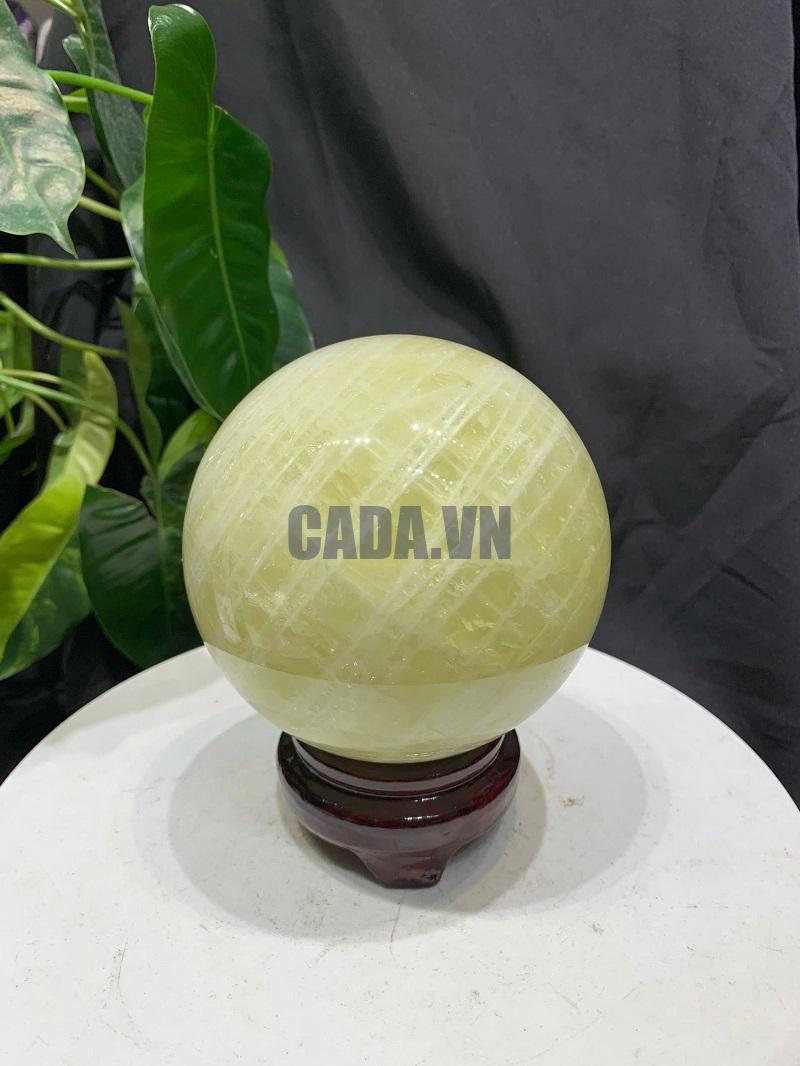 BI CẦU THẠCH ANH VÀNG, ĐK: 11cm – KL: 1.786kg
