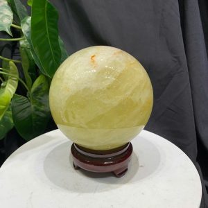 BI CẦU THẠCH ANH VÀNG, ĐK: 11.8cm – KL: 2.252kg