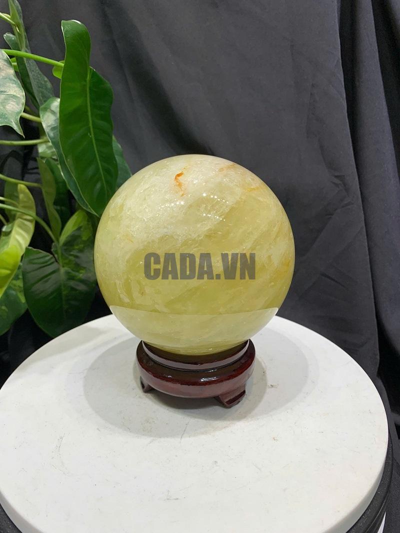 BI CẦU THẠCH ANH VÀNG, ĐK: 11.8cm – KL: 2.252kg