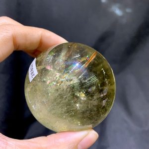 BI CẦU THẠCH ANH VÀNG CHẤT TRONG - CITRINE SPHERE, ĐK: 5.55cm – KL: 239g