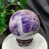 Bi cầu Thạch Anh Tím Vân - Dream Amethyst, ĐK: 14.5cm, KL: 4.112kg