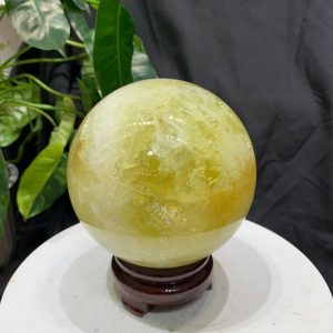 BI CẦU THẠCH ANH VÀNG, ĐK: 12.3cm – KL: 2.55kg