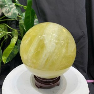 BI CẦU THẠCH ANH VÀNG, ĐK: 13.9cm – KL: 3.67kg