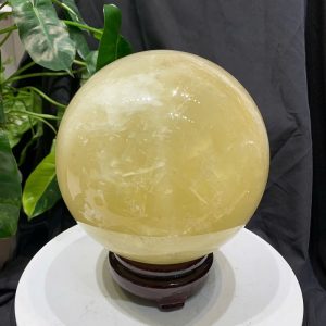 BI CẦU THẠCH ANH VÀNG, ĐK: 15.9cm – KL: 5.526kg