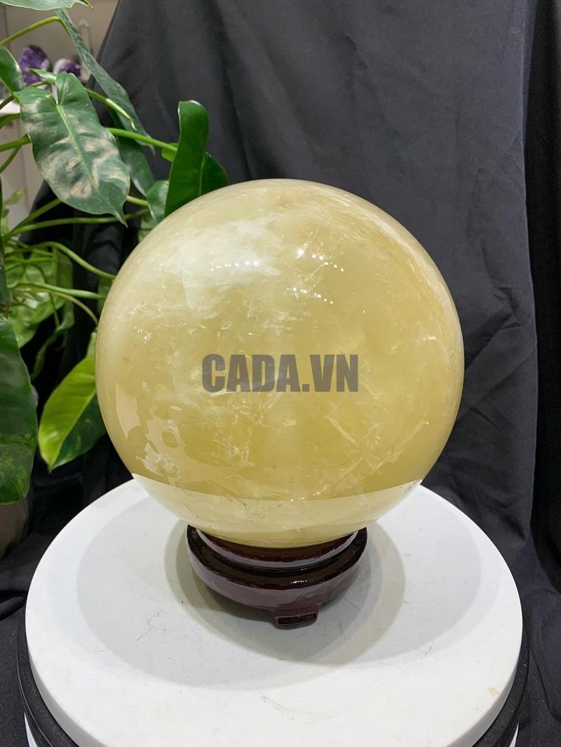 BI CẦU THẠCH ANH VÀNG, ĐK: 15.9cm – KL: 5.526kg