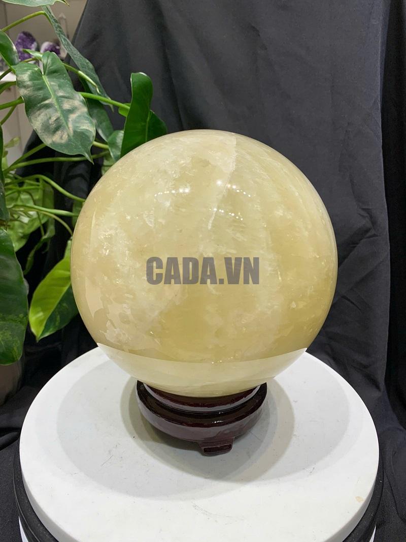 BI CẦU THẠCH ANH VÀNG, ĐK: 15.9cm – KL: 5.526kg