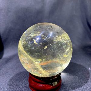 BI CẦU THẠCH ANH VÀNG CHẤT TRONG - CITRINE SPHERE, ĐK: 6.9cm – KL: 462g