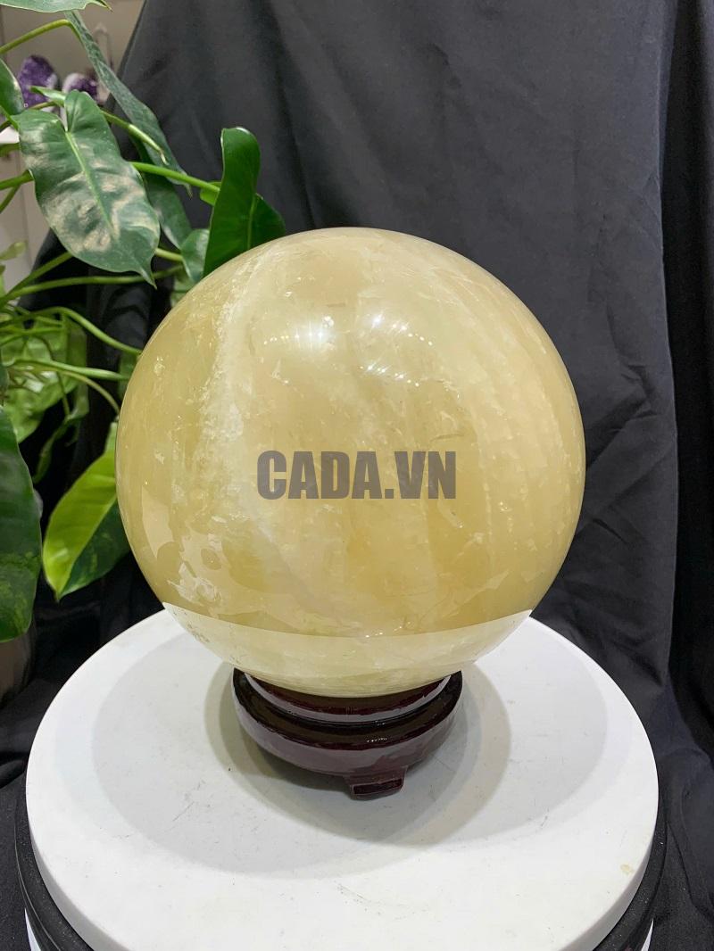 BI CẦU THẠCH ANH VÀNG, ĐK: 15.9cm – KL: 5.526kg
