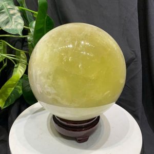 BI CẦU THẠCH ANH VÀNG, ĐK: 15.6cm – KL: 5.256kg