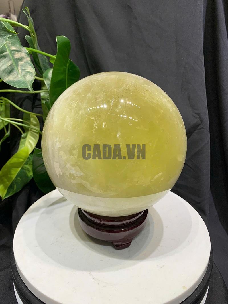 BI CẦU THẠCH ANH VÀNG, ĐK: 15.6cm – KL: 5.256kg