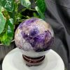 Bi cầu Thạch Anh Tím Vân - Dream Amethyst, ĐK: 14.1cm, KL: 3.804kg