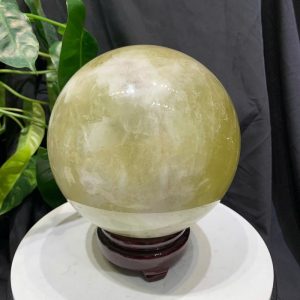 BI CẦU THẠCH ANH VÀNG, ĐK: 15.6cm – KL: 5.256kg