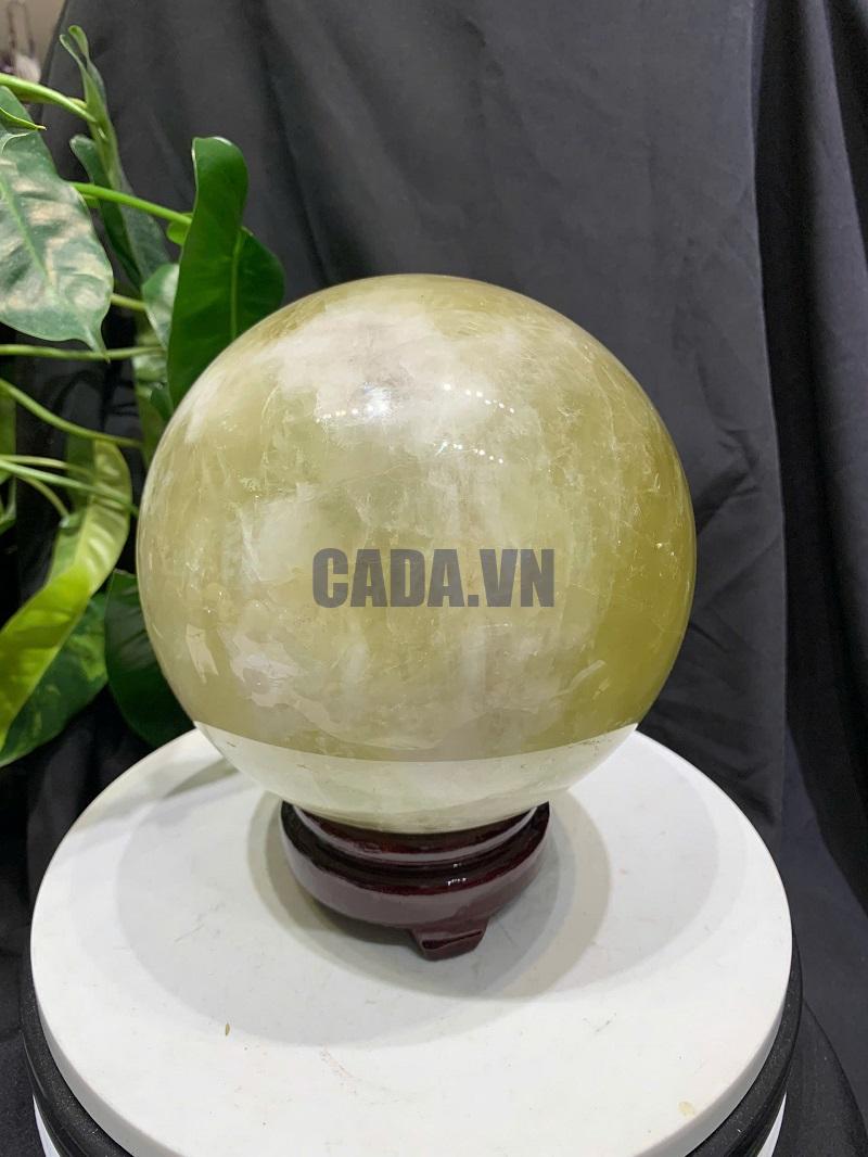 BI CẦU THẠCH ANH VÀNG, ĐK: 15.6cm – KL: 5.256kg