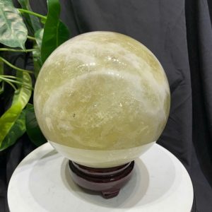 BI CẦU THẠCH ANH VÀNG, ĐK: 15.6cm – KL: 5.256kg
