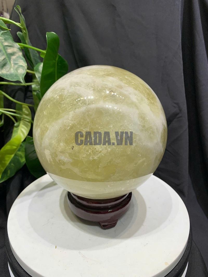 BI CẦU THẠCH ANH VÀNG, ĐK: 15.6cm – KL: 5.256kg