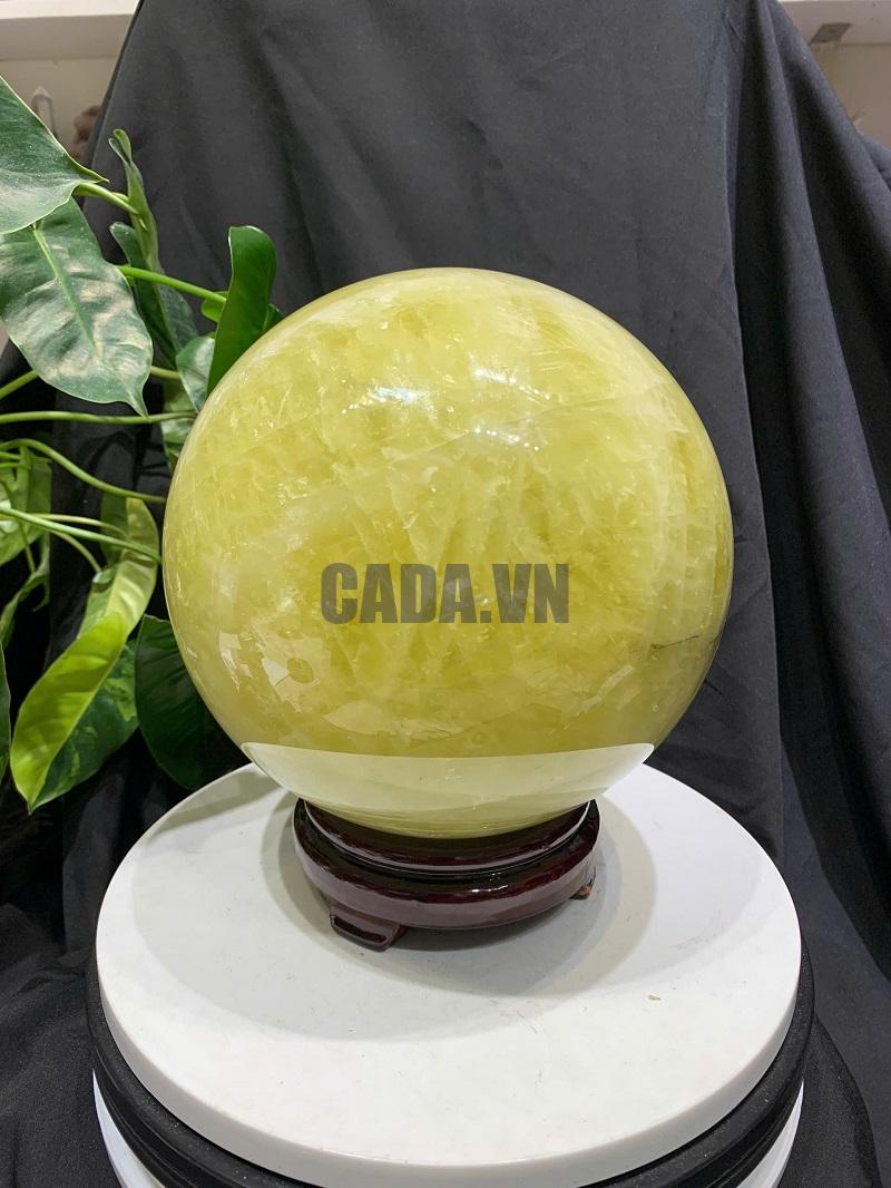 BI CẦU THẠCH ANH VÀNG, ĐK: 18.3cm – KL: 8.318kg