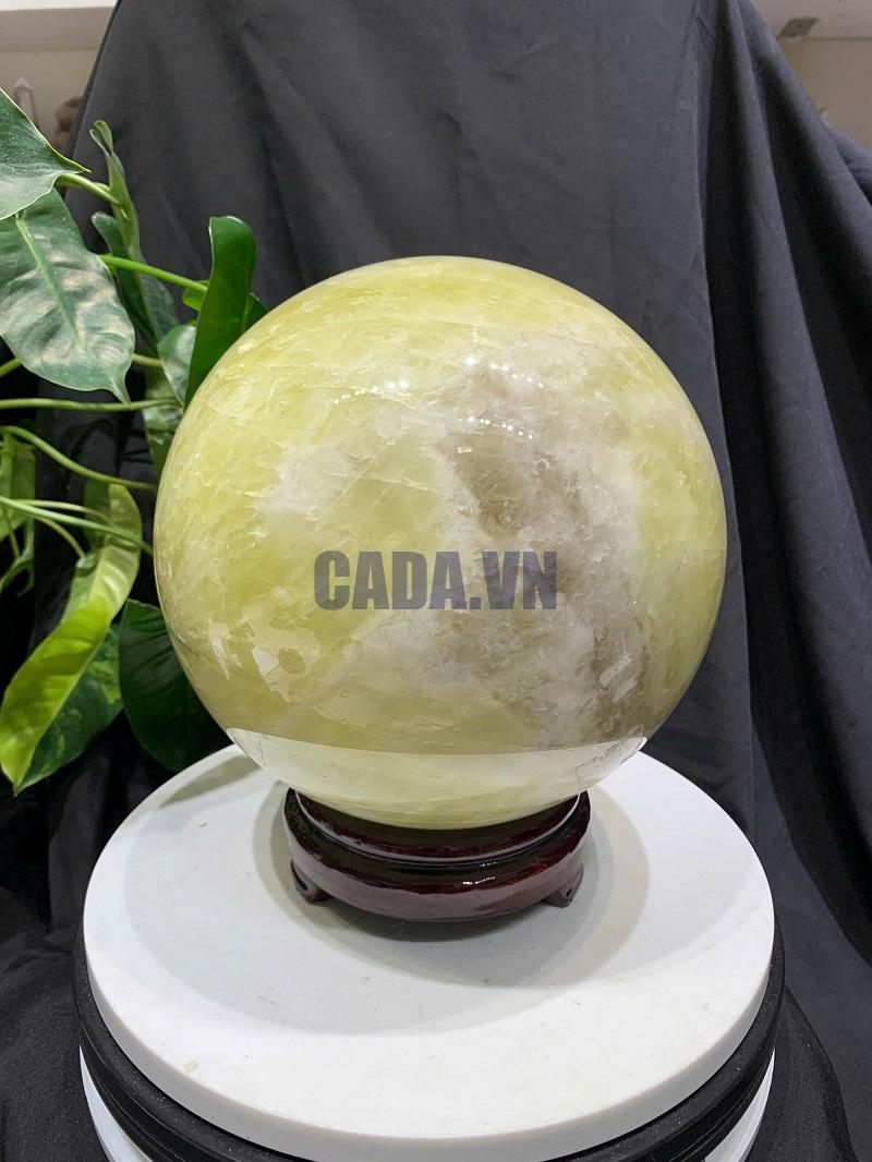 BI CẦU THẠCH ANH VÀNG, ĐK: 18.3cm – KL: 8.318kg