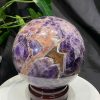 Bi cầu Thạch Anh Tím Vân - Dream Amethyst, ĐK: 14.8cm, KL: 4.42kg