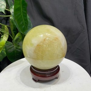 BI CẦU THẠCH ANH VÀNG, ĐK: 10.5cm – KL: 1.594kg