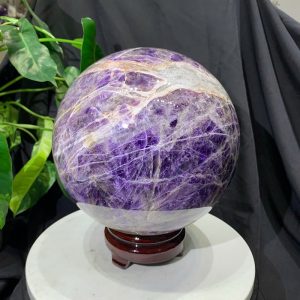 Bi cầu Thạch Anh Tím Vân - Dream Amethyst, ĐK: 18.15cm, KL: 8.112kg