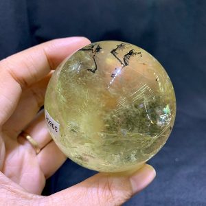 BI CẦU THẠCH ANH VÀNG CHẤT TRONG - CITRINE SPHERE, ĐK: 6cm – KL: 308g