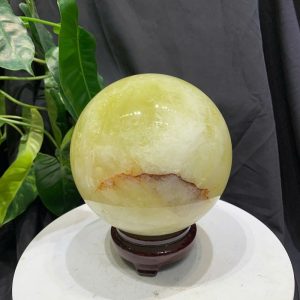 BI CẦU THẠCH ANH VÀNG, ĐK: 13.2cm – KL: 3.124kg