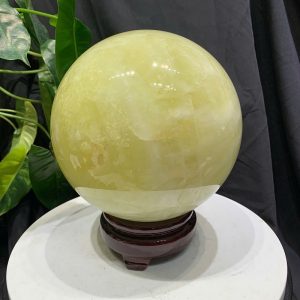 BI CẦU THẠCH ANH VÀNG, ĐK: 15.2cm – KL: 4.826kg
