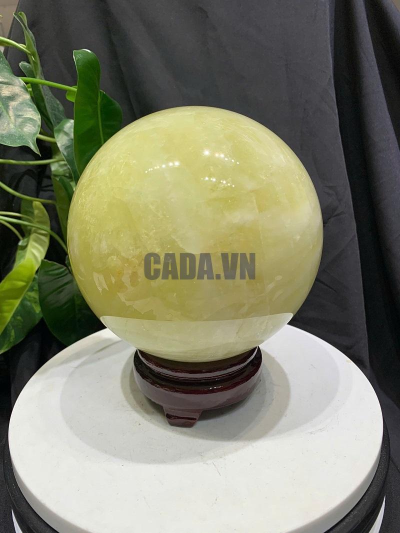 BI CẦU THẠCH ANH VÀNG, ĐK: 15.2cm – KL: 4.826kg