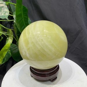 BI CẦU THẠCH ANH VÀNG, ĐK: 12.8cm – KL: 2.902kg
