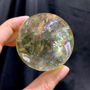 BI CẦU THẠCH ANH VÀNG CHẤT TRONG - CITRINE SPHERE, ĐK: 5.63cm – KL: 250g