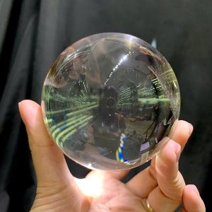 BI CẦU THẠCH ANH TRẮNG TRONG VIP, ĐK: 7.5cm, KL: 648g