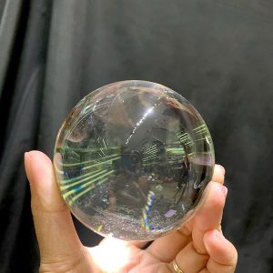 BI CẦU THẠCH ANH TRẮNG TRONG VIP, ĐK: 7.5cm, KL: 648g
